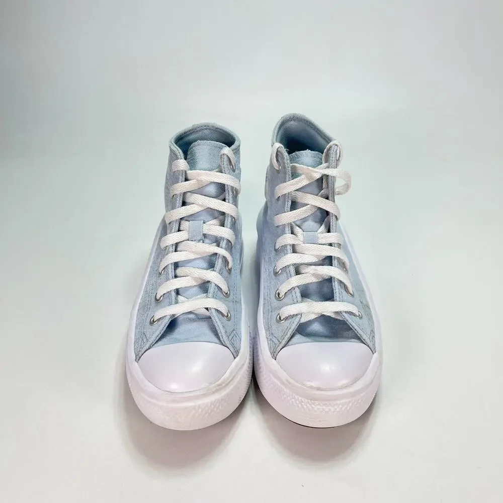 Converse Chuck Taylor All Star Move Light Blue Platform Shoes A03810C Youth Sz 2